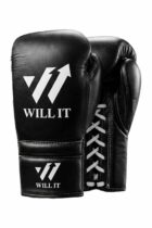 Will IT Lace-UP Black Boxing Gloves