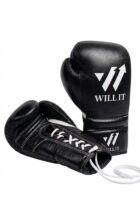 Will IT Lace-UP Black Boxing Gloves