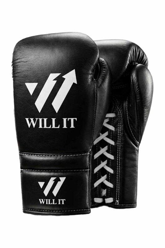 Will IT Lace-UP Black Boxing Gloves