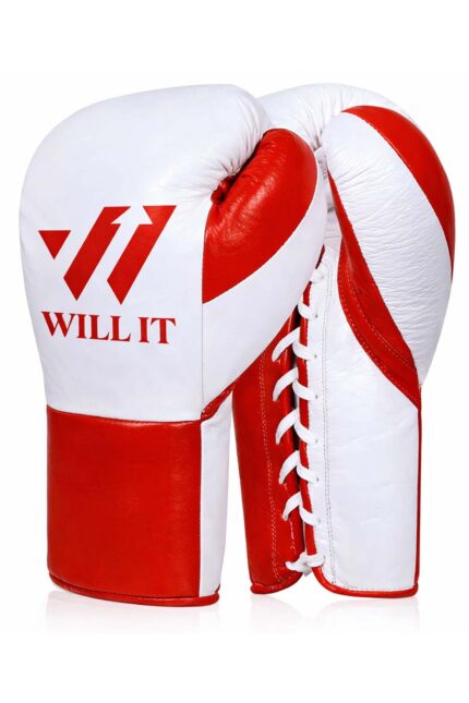 Will IT Red Lace-Up Boxing Gloves