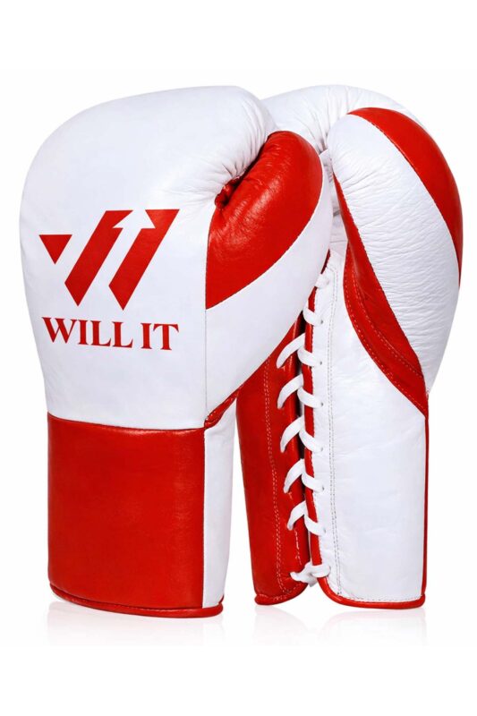 Will IT Red Lace-Up Boxing Gloves