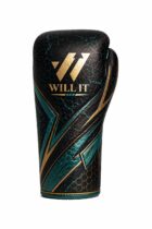 Willit PRO Lace-Up Boxing Gloves Black & Teal