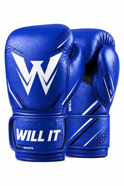 Willit Velcro Blue Boxing Gloves