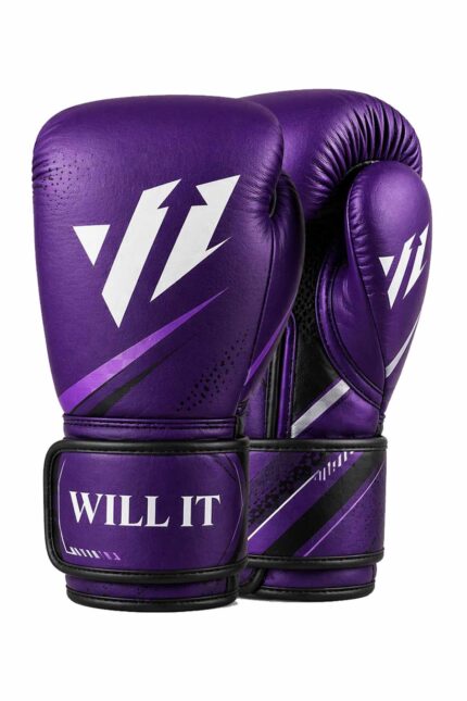 Willit Velcro Purple Boxing Gloves