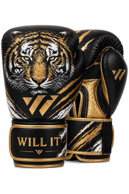 Willit Lace-UP Black Boxing Gloves