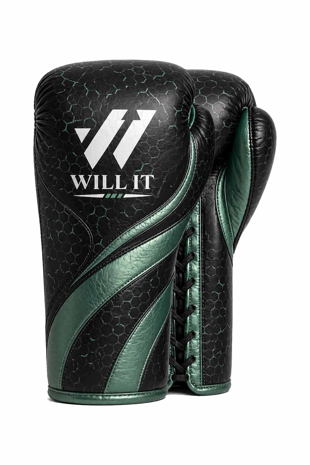 Willit Lace-UP Black Boxing Gloves (1) Willit Lace-UP Black Boxing Gloves
