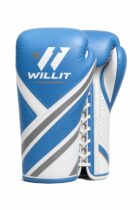 Willit Lace-UP Blue & White Boxing Gloves