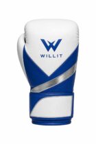 Willit Lace-UP Blue and White Boxing Gloves