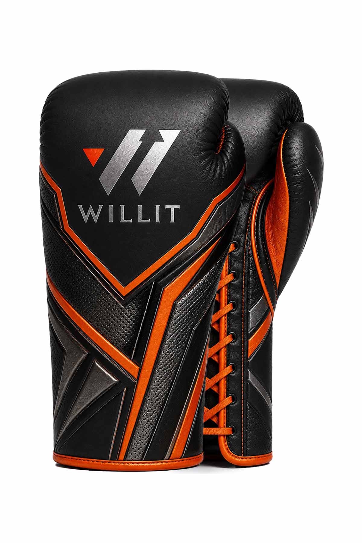 Willit Lace-UP Velocity Black Boxing Gloves (1) Willit Lace-UP Velocity Black Boxing Gloves