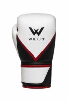Willit Lace-UP White & Black Boxing Gloves