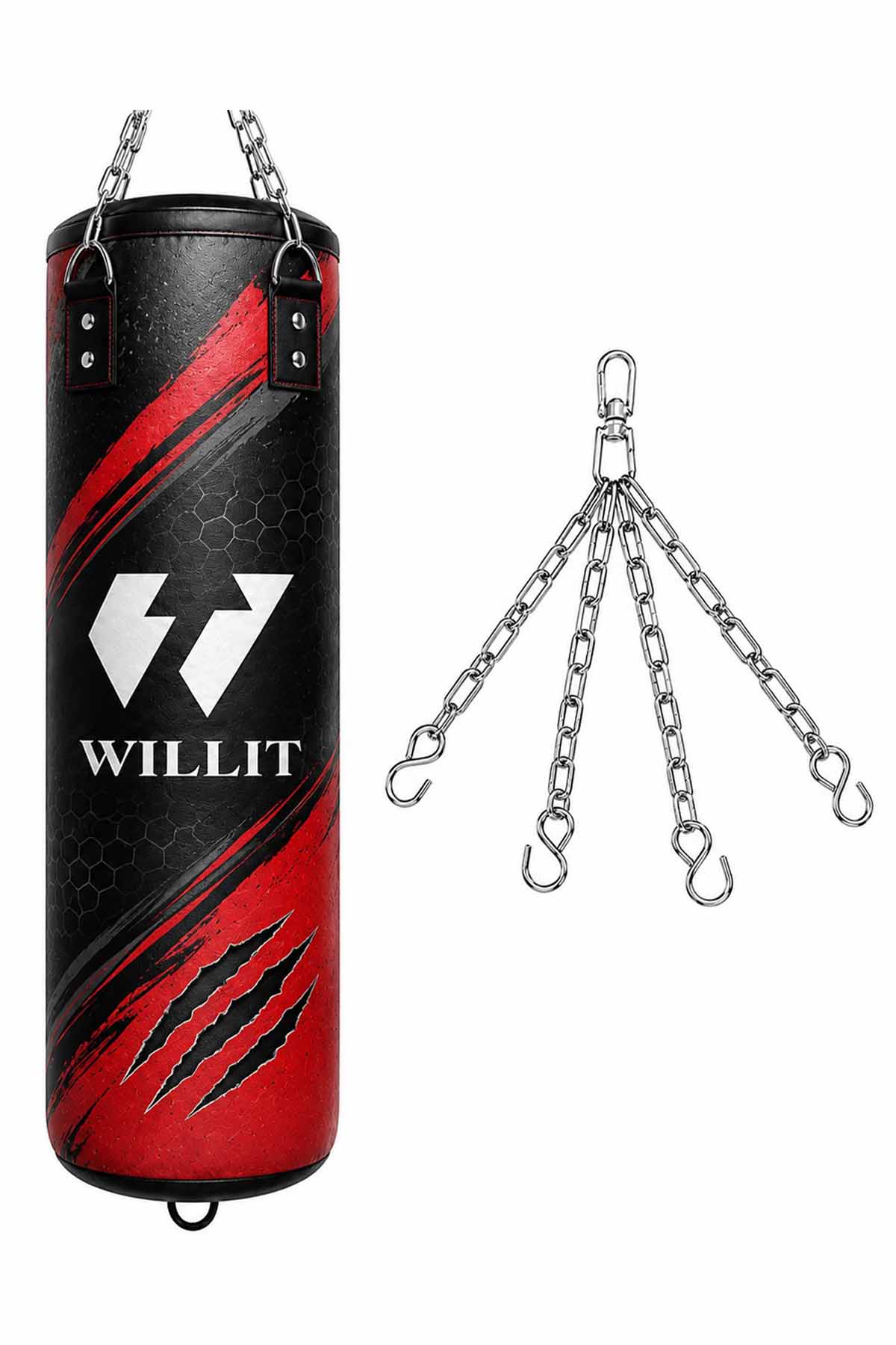 Willit Black & Red Training Punch Bag (1) Willit Black & Red Training Punch Bag