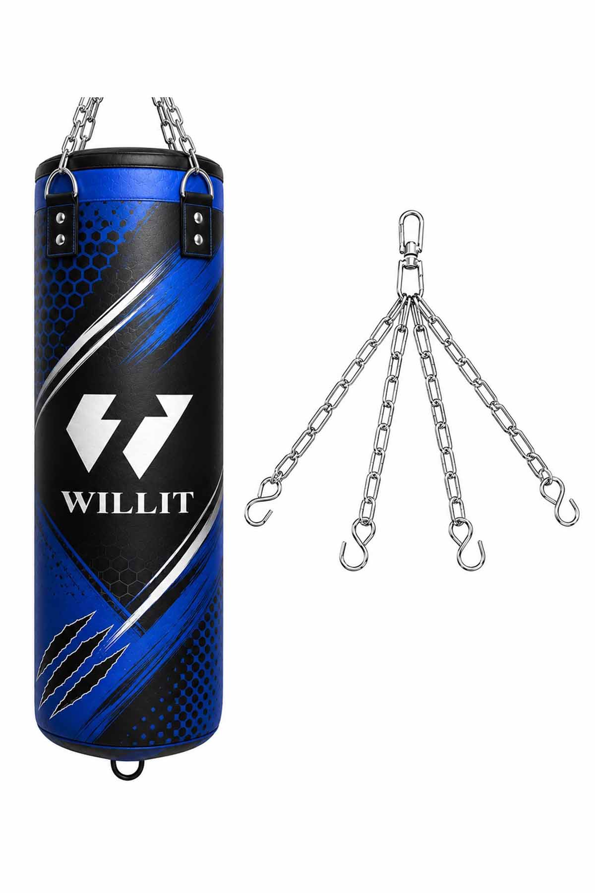 Willit Blue & Black Training Punch Bag (1) Willit Blue & Black Training Punch Bag