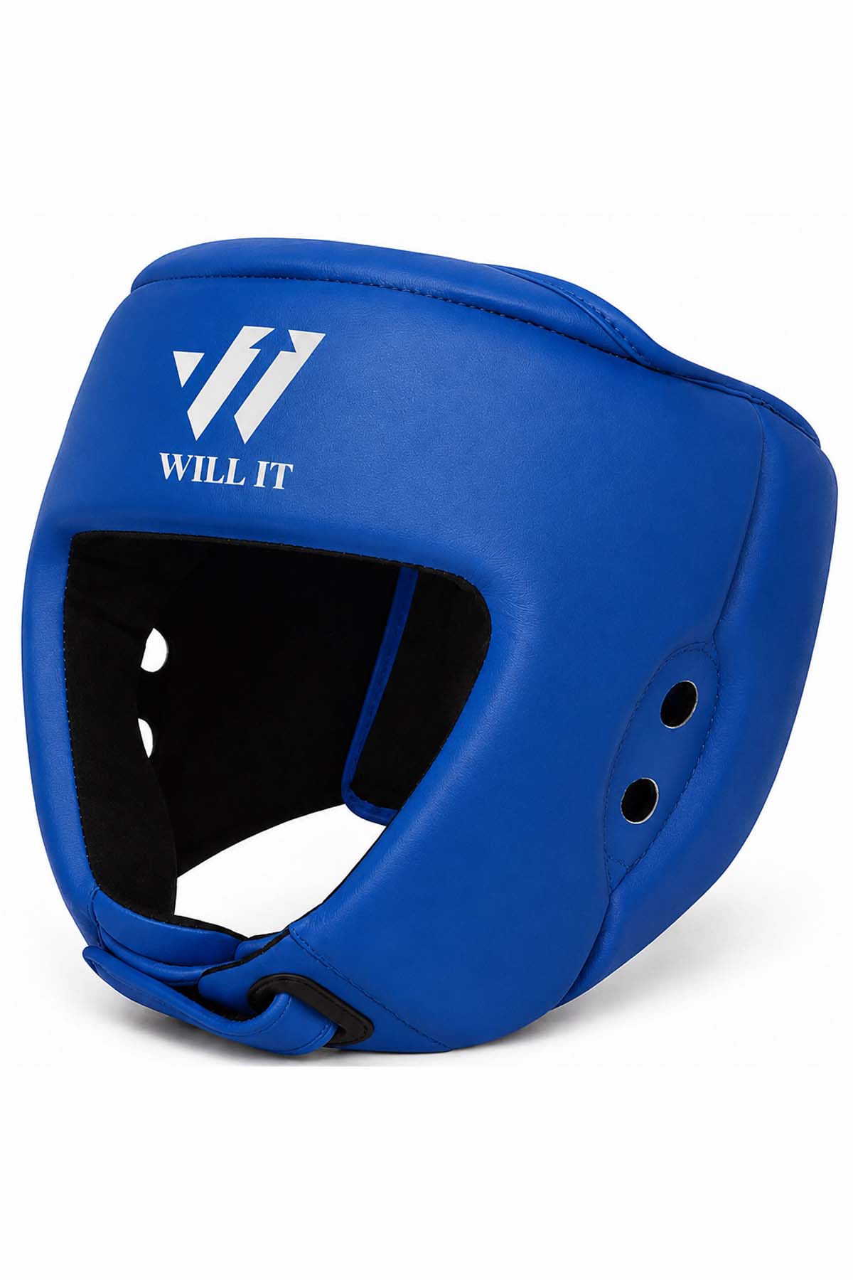 Willit PRO Leather Boxing Headgear Blue (1) Willit PRO Leather Boxing Headgear Blue
