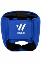 Willit PRO Leather Boxing Headgear Blue