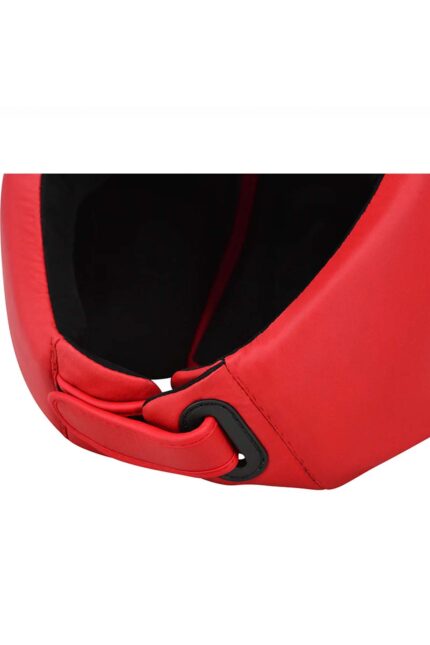 Willit PRO Leather Boxing Headgear Red