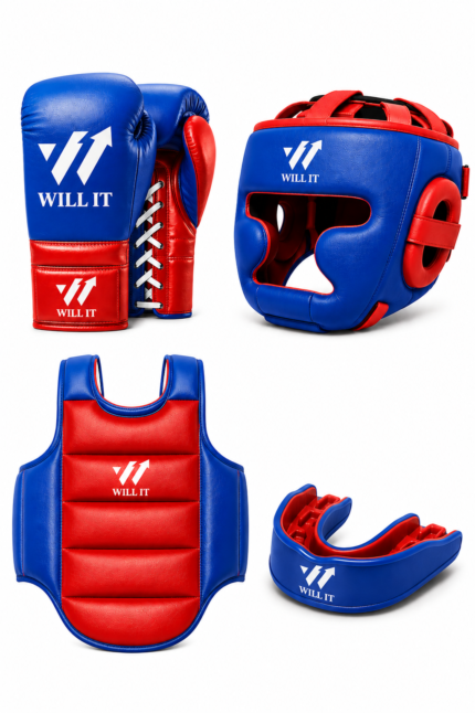 Willit Ultimate All-in-One Red & Blue Boxing Full Set