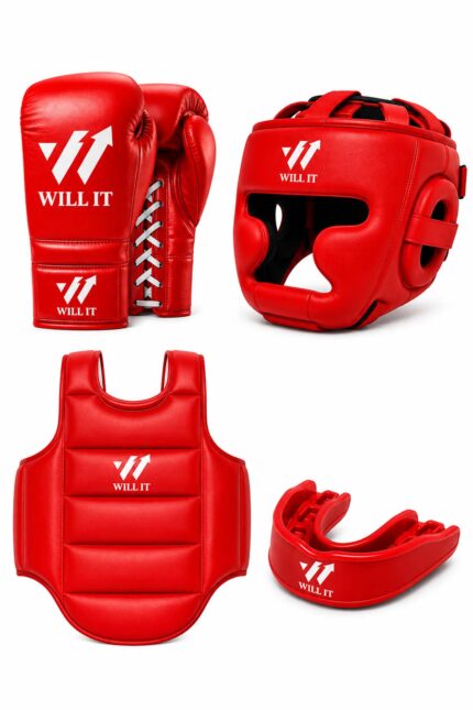 Willit Ultimate All-in-One Red Boxing Full Set